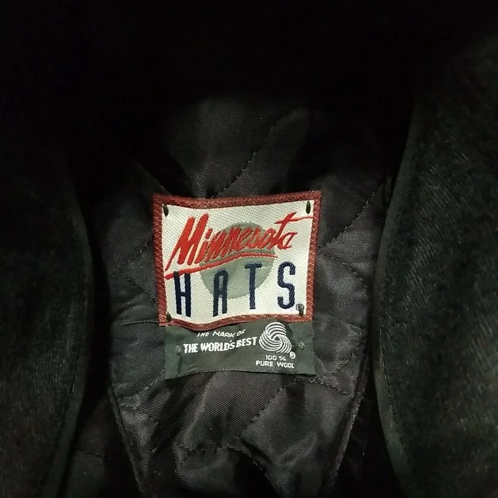 Vintage‎ Minnesota Hats Thinsulate Pure Wool Hat, Gray, Size M, Made USA!